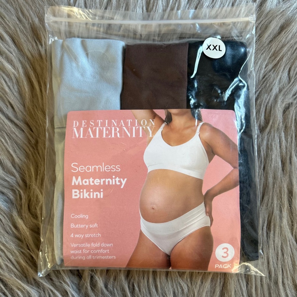 Destination Maternity Seamless‎ Bikini Womens Size XXL Cooling Buttery Soft NEE